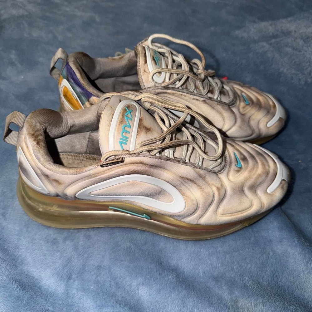 Nike Air Max 720 pride sneakers in multi & gray men size 8 no insoles